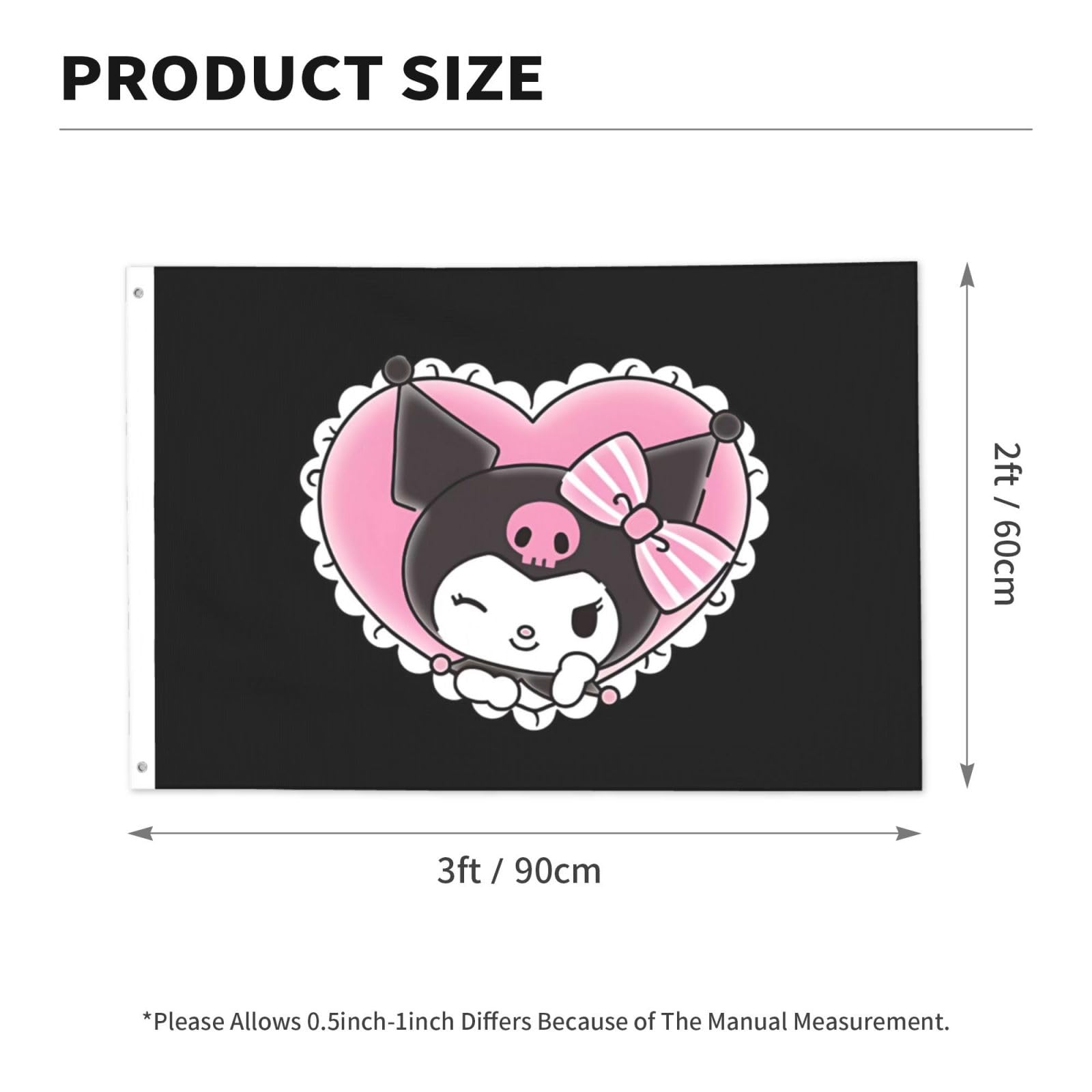 Amazon.co.jp: クロミ ちゃん ハウスフラッグ アウトドアフラッグ 両面